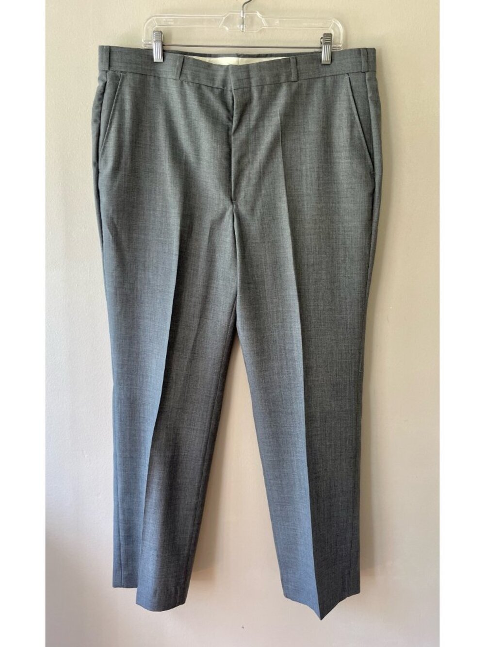 Vintage Thomson Rainy Day Wools Gray Dress Pants Wool Blend 32x32 Slaks